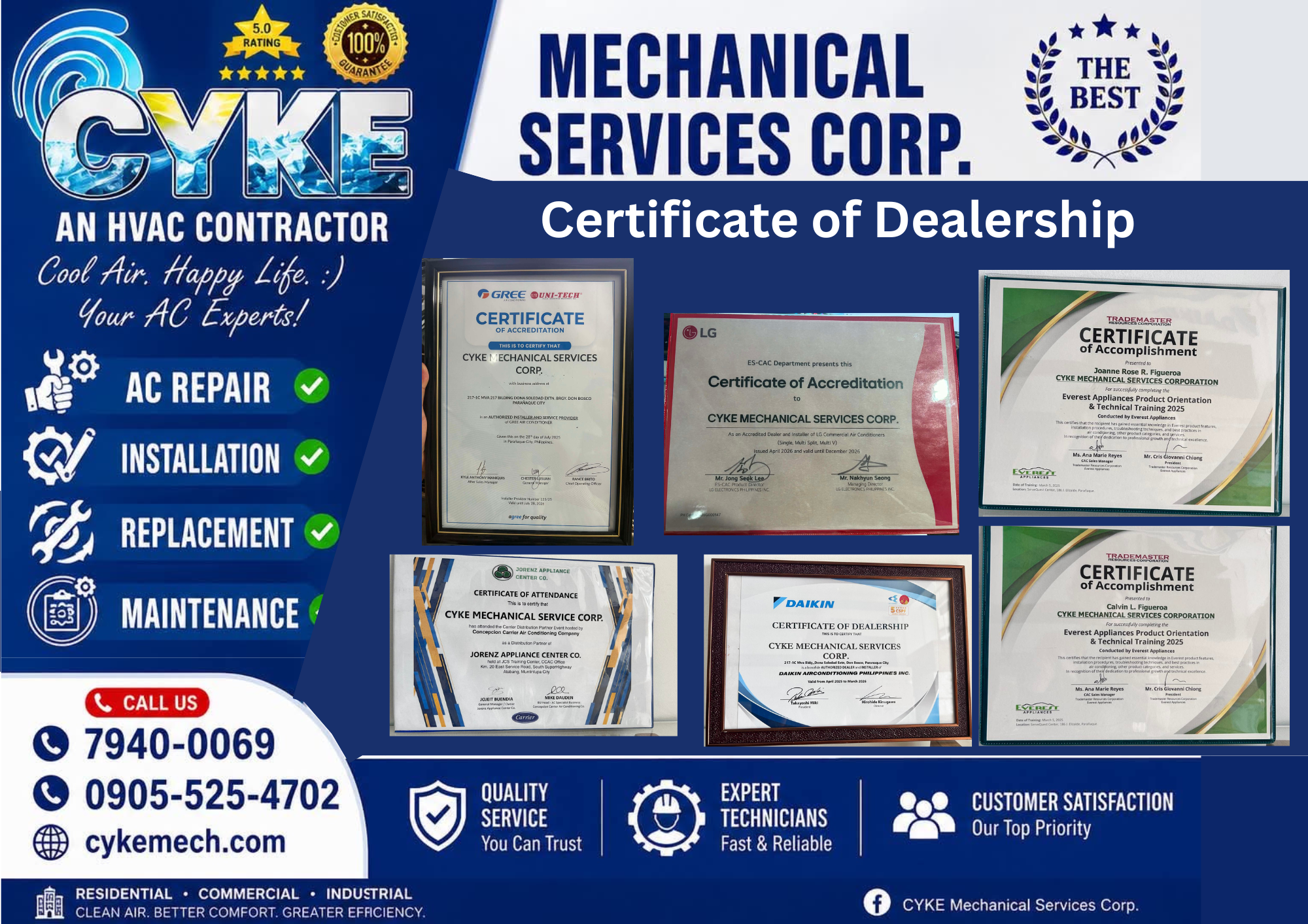 CYKE Certificate of Dealership